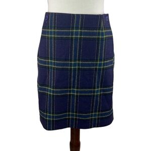 Innovation Sport Plaid Wool Wrap Skirt